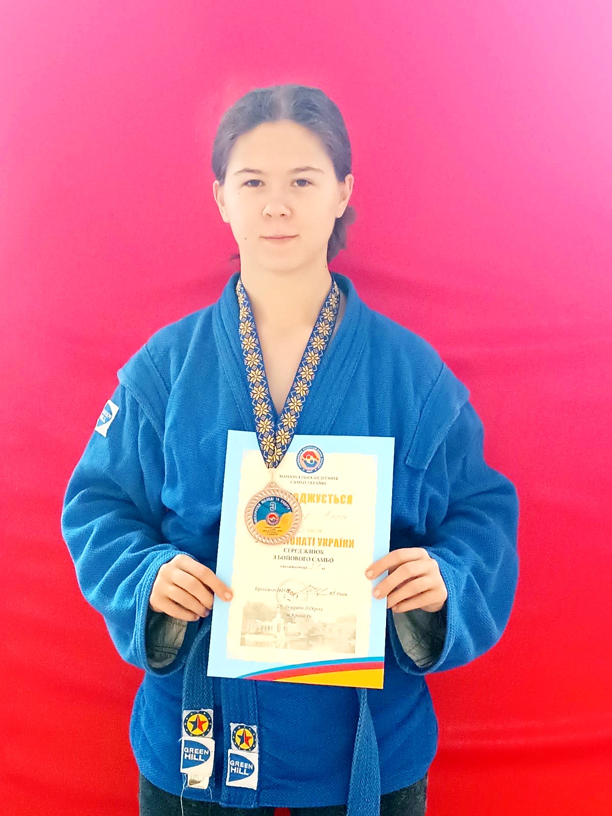 Анна Пушкар - бронзова призерка чемпіонату України з бойового самбо
